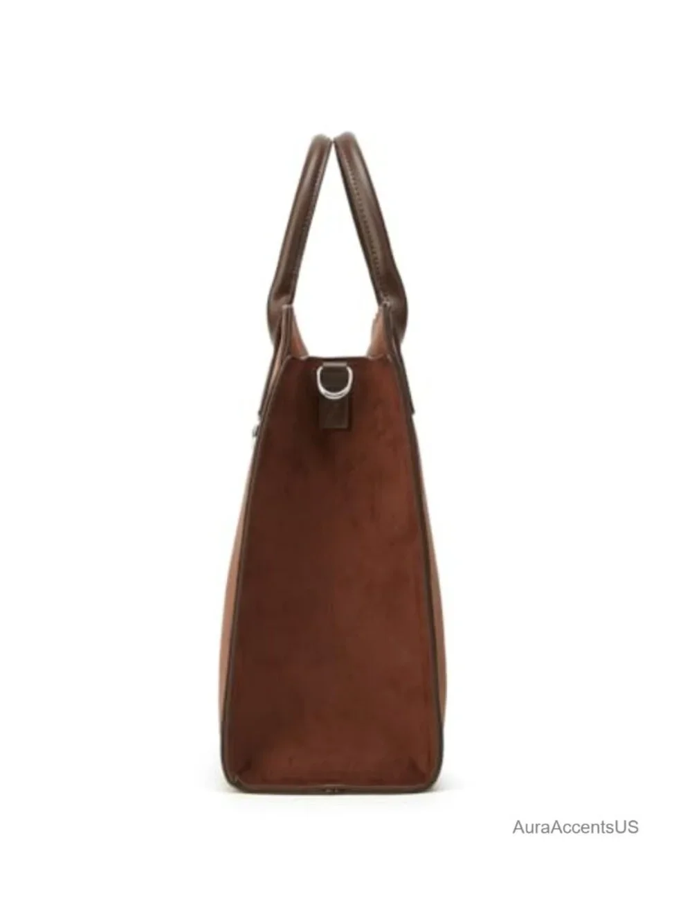 Suede Tote Handbag Adjustable Strap Crossbody Shoulder Bag Women Purse